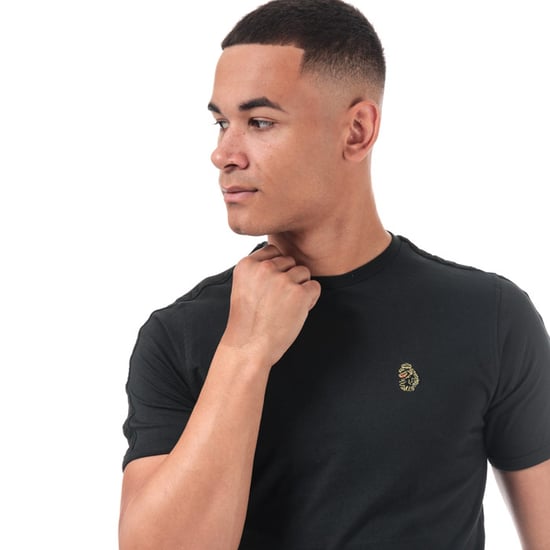 Men's Luke 1977 Trouser Tape T-Shirt in Black