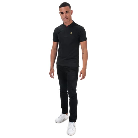 Men's Luke 1977 Willtape Polo Shirt in Black - Image 3