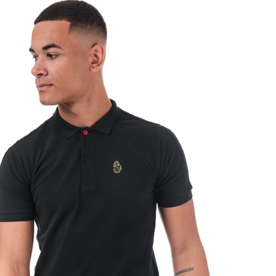 Men's Luke 1977 Willtape Polo Shirt in Black - Image 5