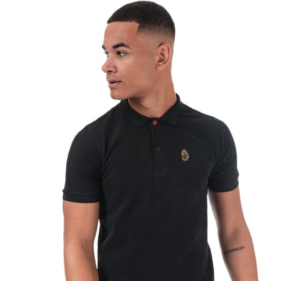 Men's Luke 1977 Willtape Polo Shirt in Black - Image 6