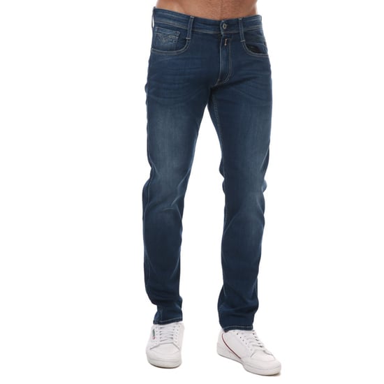 Men's Replay Anbass Slim Fit Stretch Jeans in Denim - Image 1