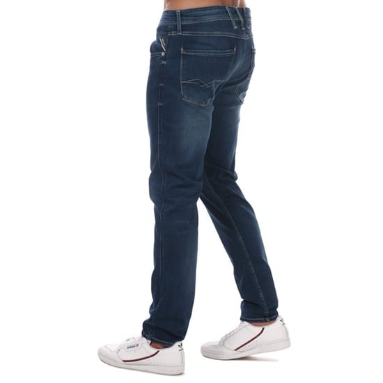 Men's Replay Anbass Slim Fit Stretch Jeans in Denim - Image 4