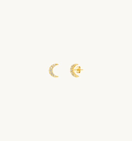 Gold Moon Earrings
