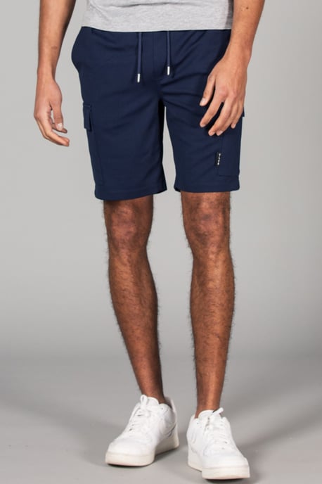 Blue Cargo-Style Shorts