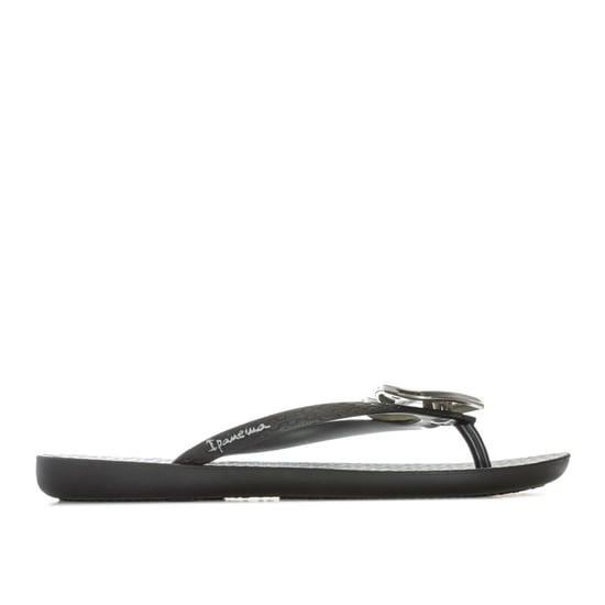 Women's Ipanema Maxi Heart Flip Flops in Black - Image 1