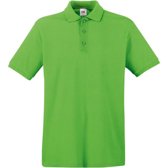 Fruit Of The Loom Premium Heren Poloshirt Met Korte Mouwen (Lime) - Image 1
