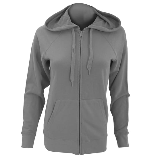 Fruit Of The Loom Ladies Fitted Lightweight Hooded Sweatshirts Jacket / Zoodie (240 GSM) - Image 1