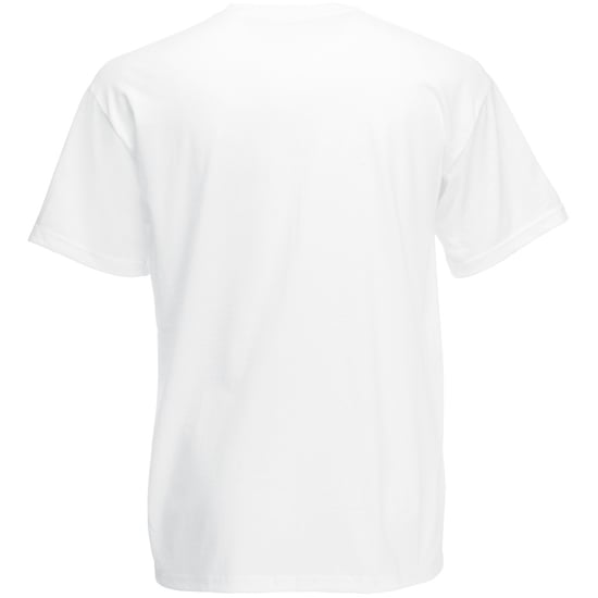 Fruit Of The Loom Heren Valuegewicht V-hals, T-shirt met korte mouwen. (Wit) - Image 1