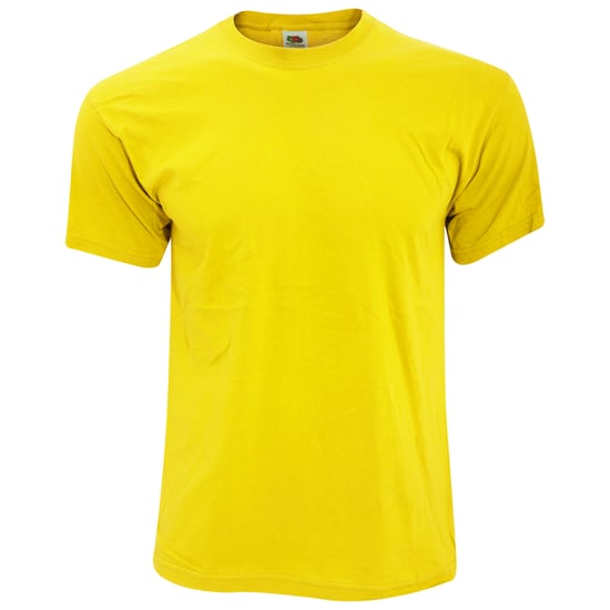 Fruit Of The Loom Heren Screen Stars Origineel Vol Cut T-shirt met korte mouwen (Zonnebloem Geel) - Image 1