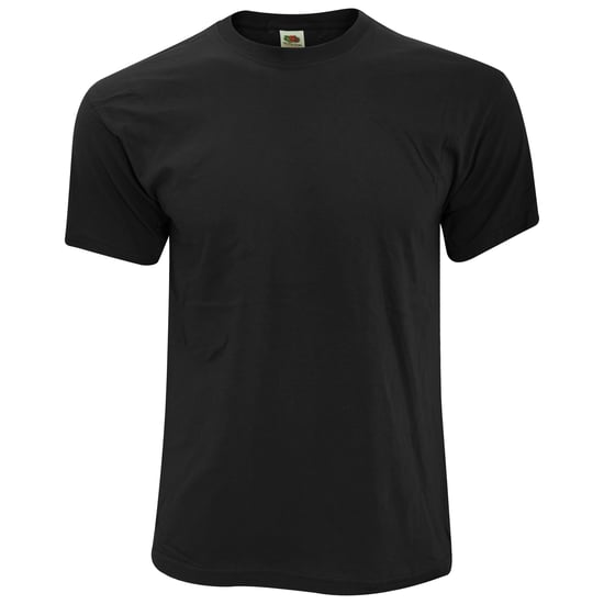 Fruit Of The Loom Heren Screen Stars Origineel Vol Cut T-shirt met korte mouwen (Zwart) - Image 1
