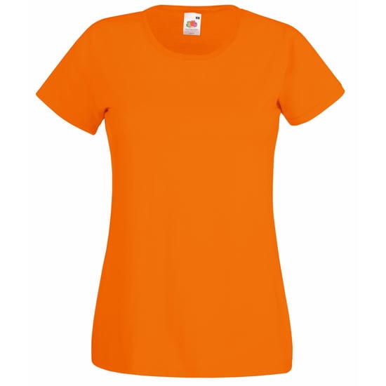Fruit of the Loom Dames/vrouwen Lady-Fit Valueweight Short Sleeve T-Shirt (Pak van 5) (Oranje) - Image 1