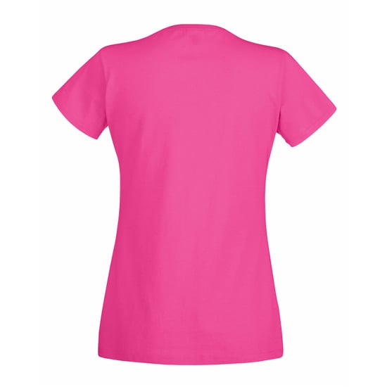 Fruit of the Loom Dames/vrouwen Lady-Fit Valueweight Short Sleeve T-Shirt (Pak van 5) (Fuchsia) - Image 2