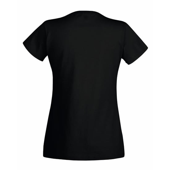 Fruit of the Loom Dames/vrouwen Lady-Fit Valueweight Short Sleeve T-Shirt (Pak van 5) (Zwart) - Image 2