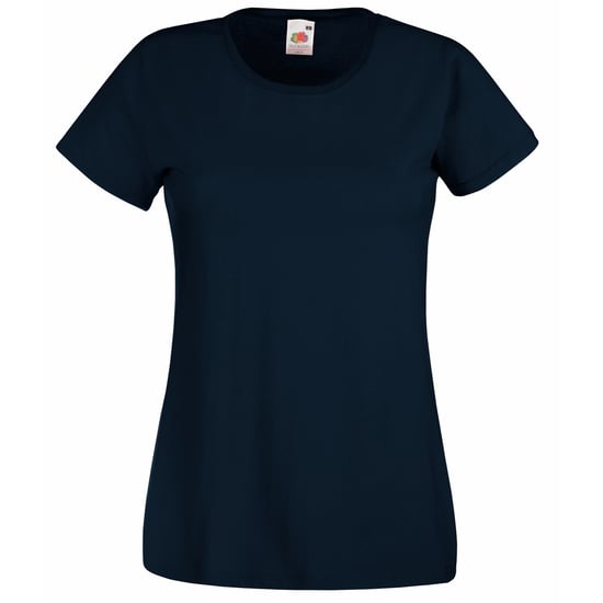Fruit of the Loom Dames/vrouwen Lady-Fit Valueweight Short Sleeve T-Shirt (Pak van 5) (Deep Navy) - Image 1
