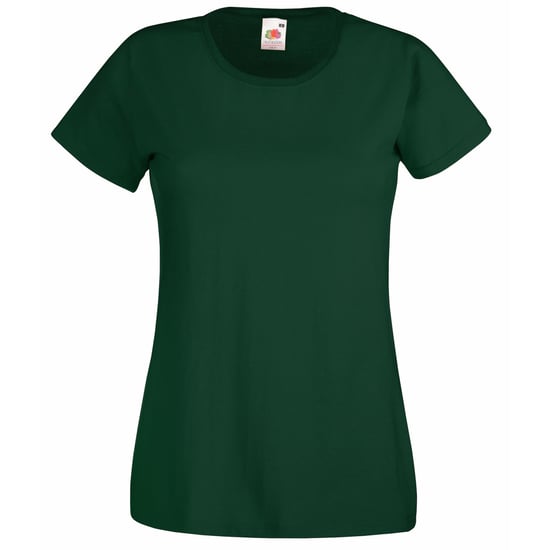 Fruit of the Loom Dames/vrouwen Lady-Fit Valueweight Short Sleeve T-Shirt (Pak van 5) (Fles groen) - Image 1