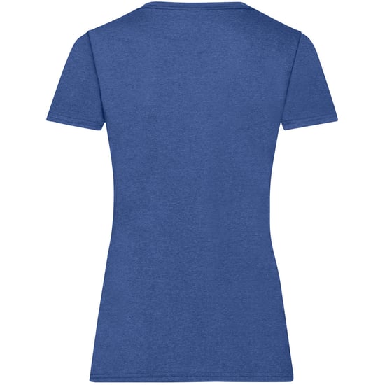 Fruit Of The Loom Ladies/Womens Lady-Fit Valueweight Short Sleeve T-Shirt (Pack Of 5) (Retro Heather Royal)