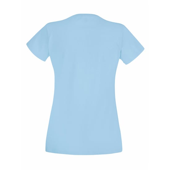 Fruit of the Loom Dames/vrouwen Lady-Fit Valueweight Short Sleeve T-Shirt (Pak van 5) (Hemelsblauw) - Image 2