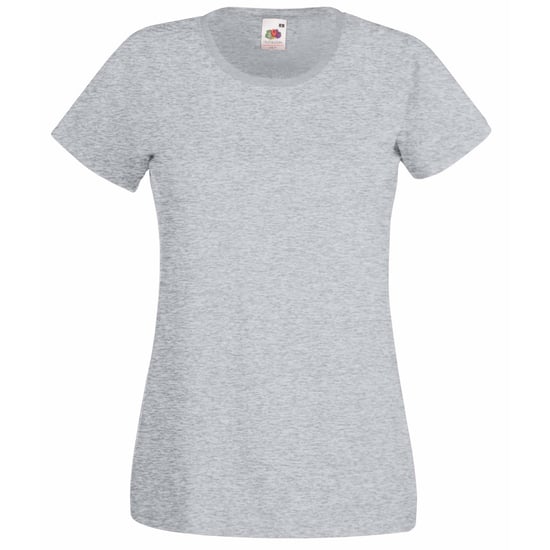 Fruit of the Loom Dames/vrouwen Lady-Fit Valueweight Short Sleeve T-Shirt (Pak van 5) (Heide Grijs) - Image 1