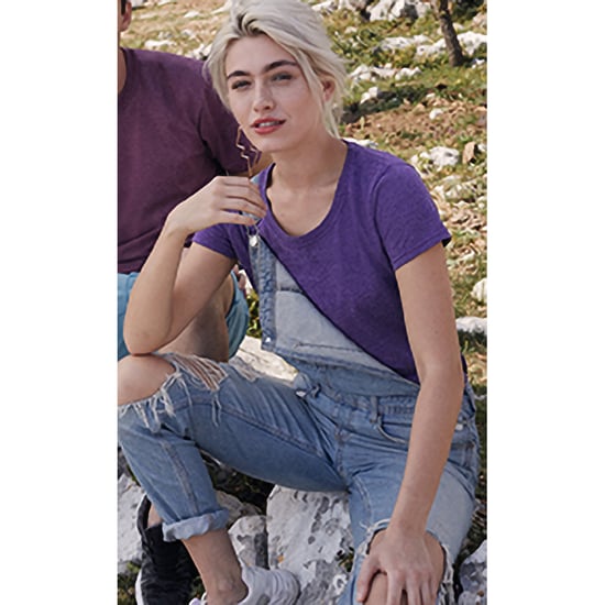 Fruit of the Loom Dames/vrouwen Lady-Fit Valueweight Short Sleeve T-Shirt (Pak van 5) (Heide Paars) - Image 4