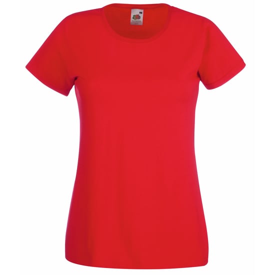 Fruit of the Loom Dames/vrouwen Lady-Fit Valueweight Short Sleeve T-Shirt (Pak van 5) (Rood) - Image 1