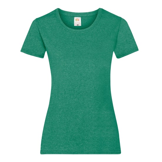 Fruit Of The Loom Ladies/Womens Lady-Fit Valueweight Short Sleeve T-Shirt (Pack Of 5) (Retro Heather Green)