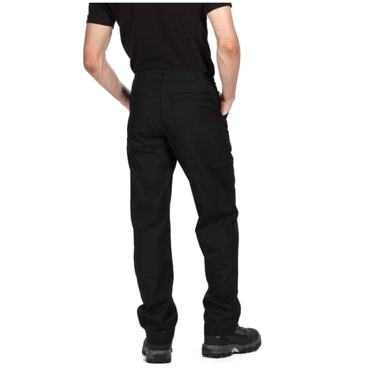 Regatta Mens New Action Trouser (Long) / Pants (Black) - Image 3