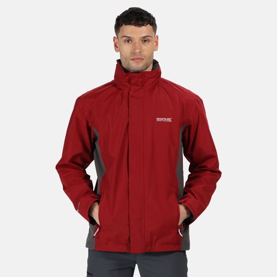 Regatta Great Outdoors Mens Jessup Waterproof Jacket (Delhi Red/Magnet Grey) - Image 1