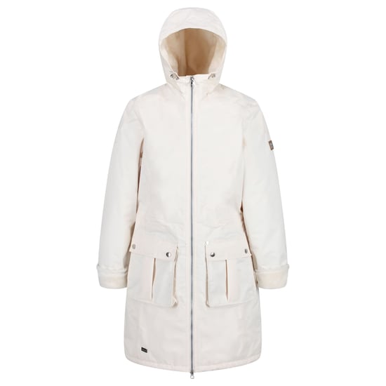 Regatta Womens/Ladies Romina Full Length Hooded Jacket (Light Vanilla)