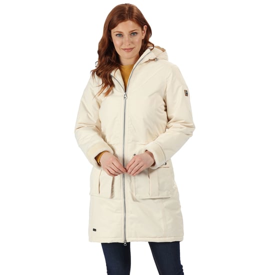 Regatta Womens/Ladies Romina Full Length Hooded Jacket (Light Vanilla)