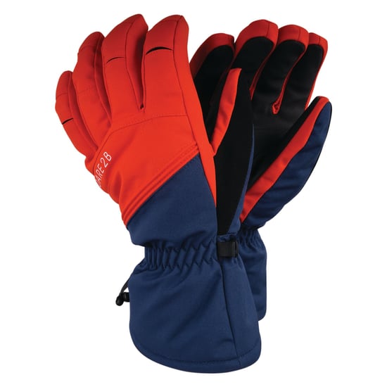 Dare 2B Mens Hold On Stretch Ski Gloves (Admiral Blue/Fiery Red)