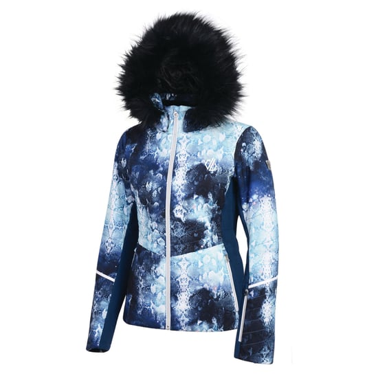 Dare 2b Womens Iceglaze Faux Fur Trim Luxe Ski Jacket
