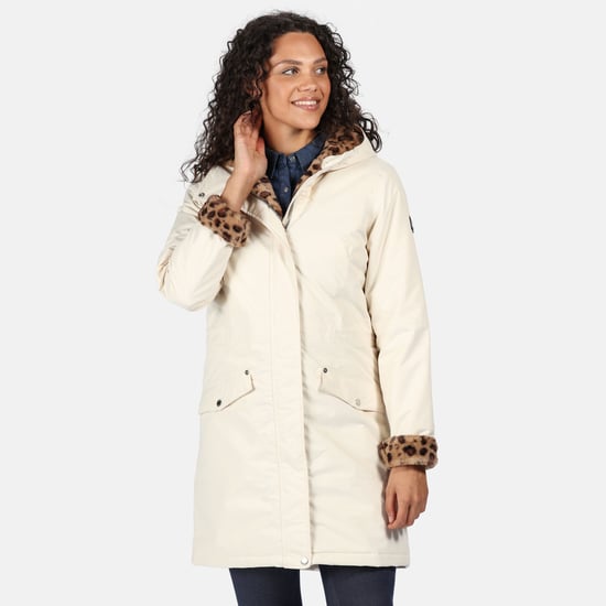 Regatta Womens/Ladies Rimona Hooded Waterproof Jacket (Light Vanilla)