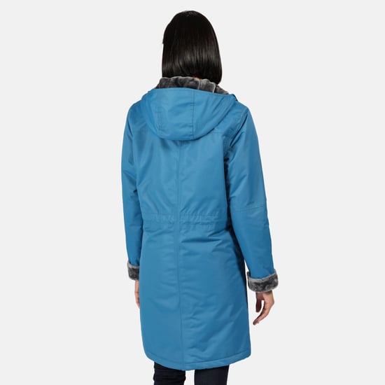 Regatta Womens/Ladies Rimona Hooded Waterproof Jacket (Sapphire Blue) - Image 3