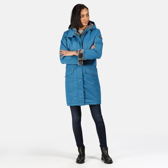 Regatta Womens/Ladies Rimona Hooded Waterproof Jacket (Sapphire Blue) - Image 4