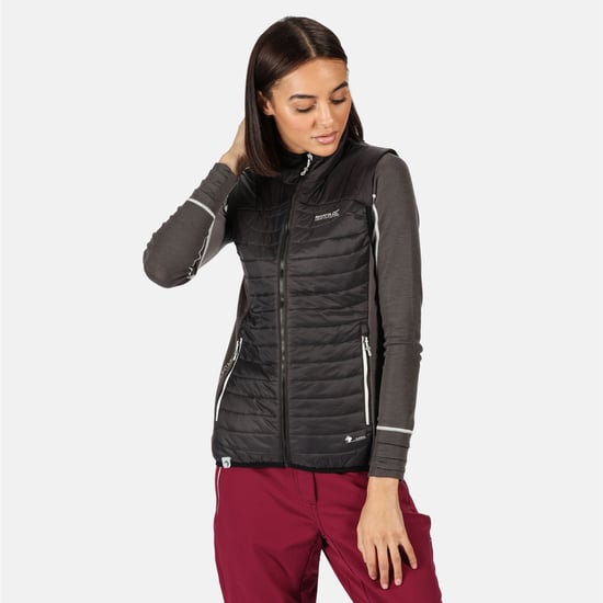 Regatta Womens/Ladies Halton III Hybrid Insulated Walking Body Warmer (Ash/Black)
