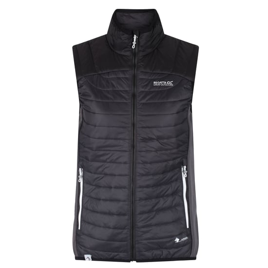 Regatta Womens/Ladies Halton III Hybrid Insulated Walking Body Warmer (Ash/Black)