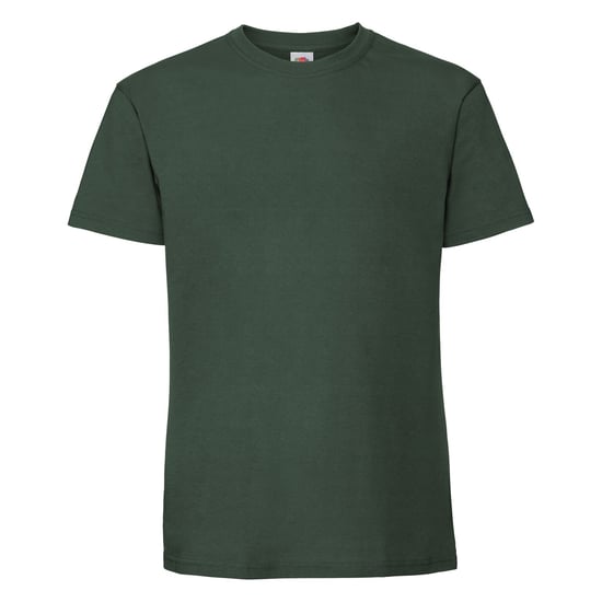 Fruit Of The Loom Mens Ringgesponnen Premium Tshirt (Bottle Groen) - Image 1