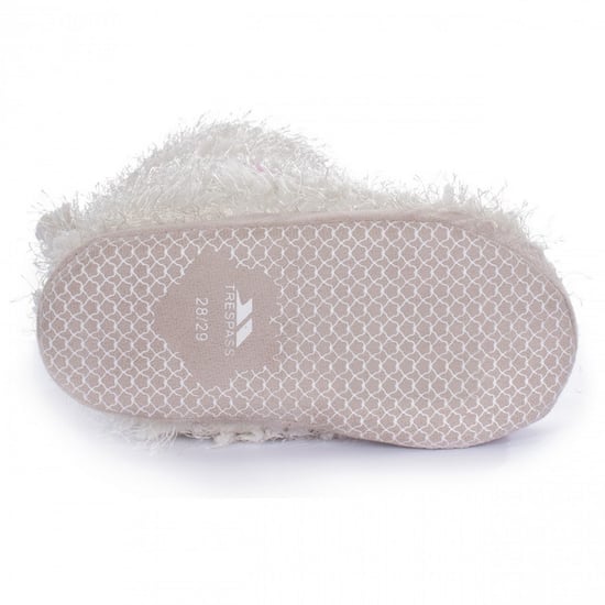 Trespass Childrens/Kids Girls Hoppity White Slippers