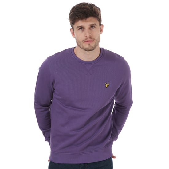 Lyle en Scott sweatshirt met ronde hals voor heren, paars - Image 1