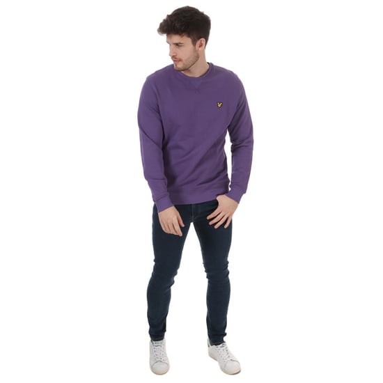 Lyle en Scott sweatshirt met ronde hals voor heren, paars - Image 3