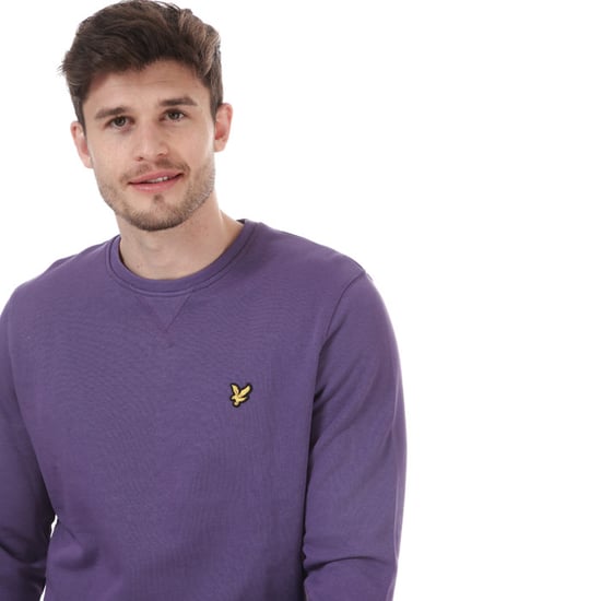 Lyle en Scott sweatshirt met ronde hals voor heren, paars - Image 4