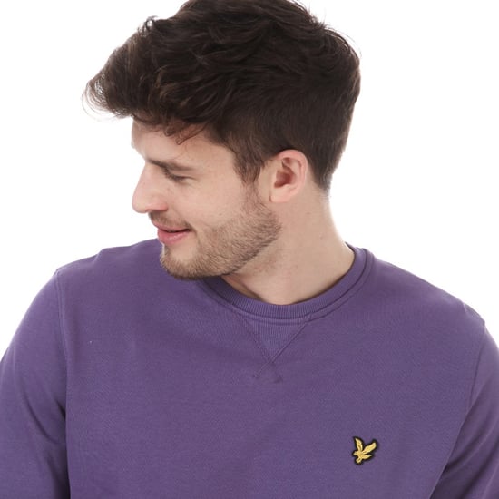 Lyle en Scott sweatshirt met ronde hals voor heren, paars - Image 5