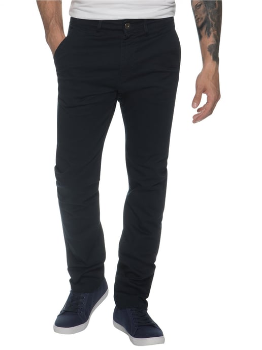 Enzo Men's Chinos Slim Fit Stretch Jeans