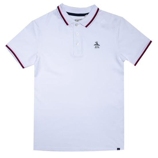 Boy's Original Penguin Junior Contrast Tipping Polo Shirt in White