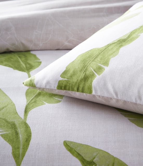 Plantain Duvet Set Nat/Green