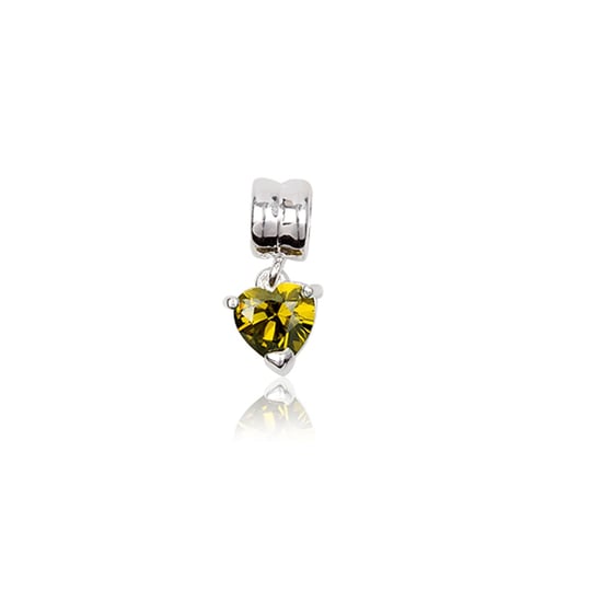 Crystal Dangle Heart Bead - Image 1