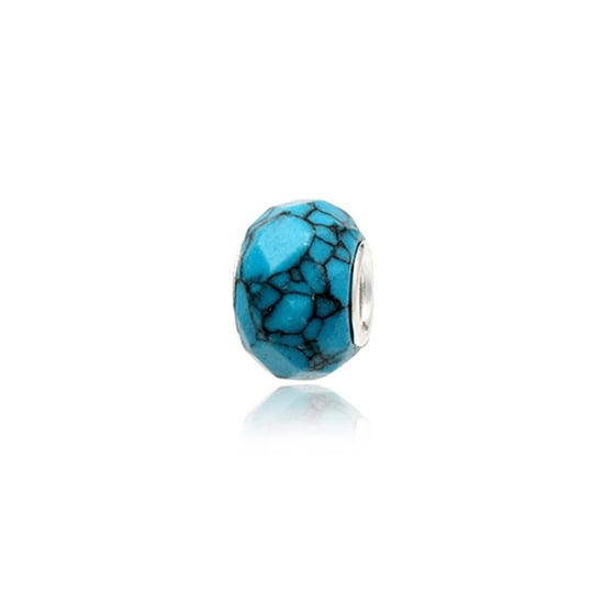 Turquoise Gemstone Charms Bead and 925 Silver - Image 1