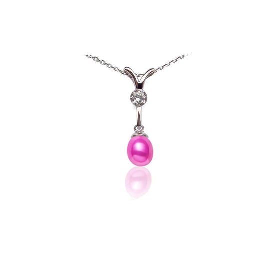 Pink Freshwater Pearl Pendant and 925 Silver
