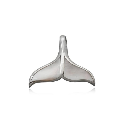 925 Silver Whale Tail Pendant and Mother of Pearl - Image 1