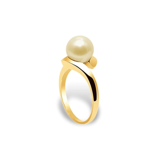 Gold Freshwater Pearl Ring and Yellow Gold 375/1000 - Image 1